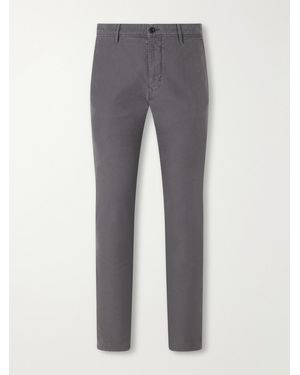 Slowear Incotex Slim-Fit Straight-Leg Stretch-Cotton Pants - Gray