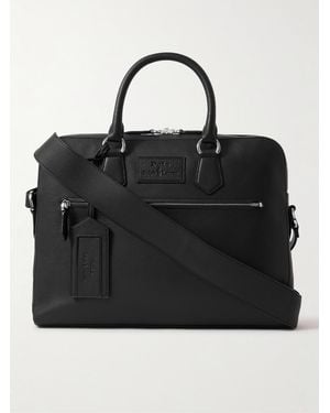 Polo Ralph Lauren Full-grain Leather Briefcase - Black