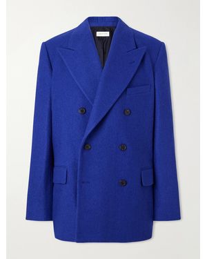 Dries Van Noten Bosier Double-Breasted Wool Blazer - Blue