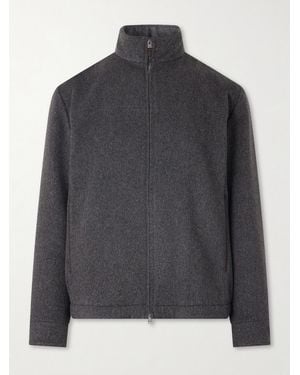 Canali Wool Blouson Jacket - Gray