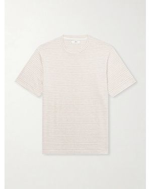 MR P. Striped Linen T-Shirt - White