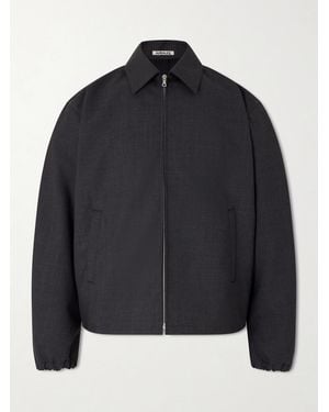 AURALEE Wool Blouson Jacket - Black