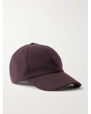Slowear Zanone Flexwool Wool-Blend Cap - Purple