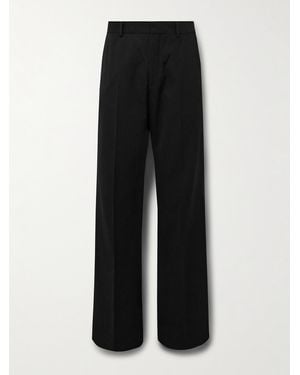 Acne Studios Flared Woven Trousers - Black