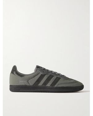 adidas Originals Samba Og Leather-Trimmed Shell Trainers - Grey