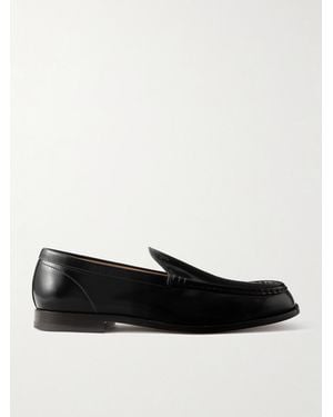 Tod's Logo-Debossed Leather Loafers - Black