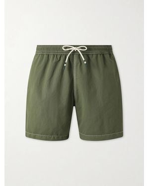 Hartford Slim-Fit Mid-Length Swim Shorts - Green