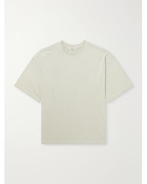 Agolde Portman Oversized Cotton-Jersey T-Shirt - White