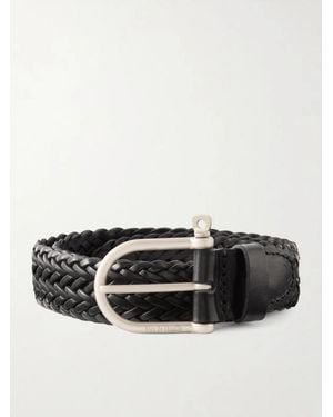Bleu De Chauffe 3.5Cm Manille Leather Belt - Black
