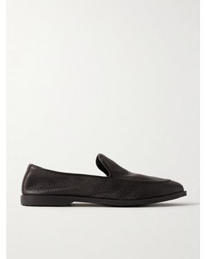 George Cleverley Cornwall Full-Grain Deerskin Loafers - Black