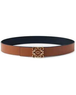 Loewe 4Cm Anagram Reversible Leather Belt - White