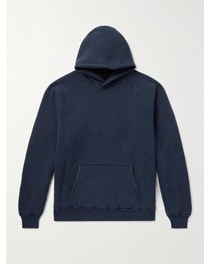 A.PRESSE Hoodie aus Baumwoll-Jersey - Blau