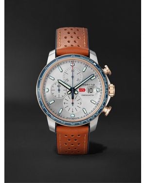 Chopard Mille Miglia Gts Limited-Edition Automatic Chronograph 44Mm Stainless Steel And Leather Watch, Ref. No. 168571-6004 - Black