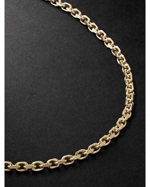 Sydney Evan 14-Karat Curb Chain Necklace - Black