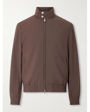 Brunello Cucinelli Shell Hooded Harrington Jacket - Brown