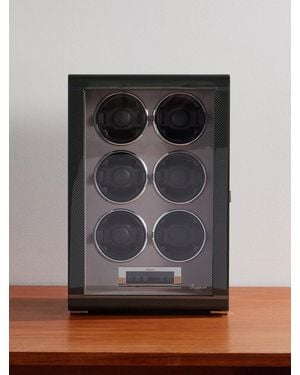 Rapport Formula Six Carbon Fibre And Glass Six-Piece Watch Winder - Black