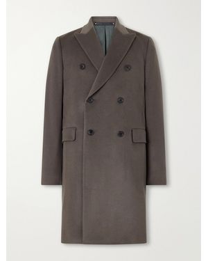 Paul Smith Double-Breasted Wool And Cashmere-Blend Coat - Gray