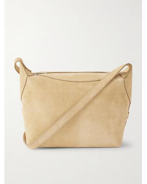 Celine Harry Umhängetasche aus Veloursleder - Natur