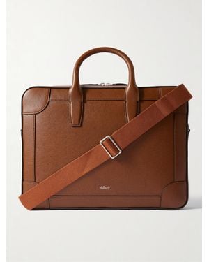 Mulberry Belgrace Full-Grain Leather Briefcase - Brown