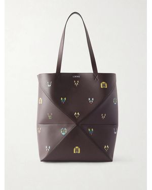 Loewe Louis Wain Tote Bag Grande - Marrone