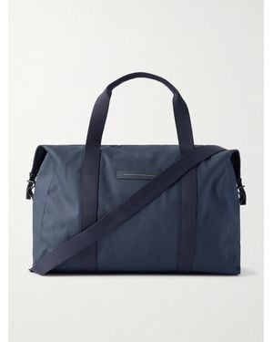 Horizn Studios Sofo Weekender L Waxed Cotton-blend Canvas Holdall - Blue