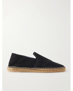 Castañer Parker Collapsible-Heel Suede Espadrilles - Blue