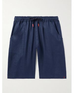 Kiton Shorts A Gamba Dritta - Blu