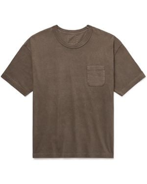 Visvim Jumbo Garment-dyed Cotton-jersey T-shirt - Gray