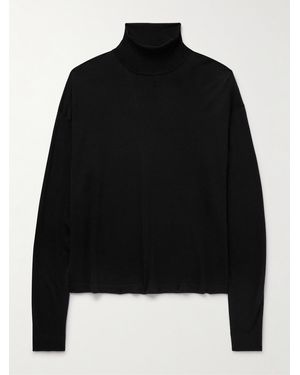 The Row Mavel Wool Rollneck Jumper - Black