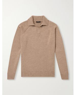 Slowear Zanone Slim-Fit Virgin Wool Polo Sweater - Natur