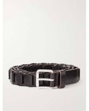 Lemaire 3Cm Braided Leather Belt - Black
