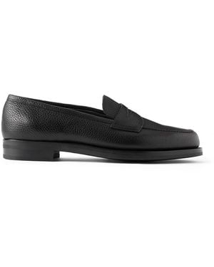 Edward Green Pimlico Full-Grain Leather Penny Loafers - Black