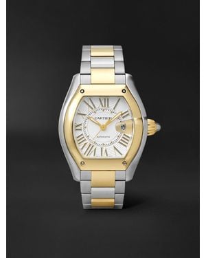 Cartier Roadster De Automatic Interchangeable 18-Karat And Stainless Steel Watch, Ref. W2Rd0010 - Black