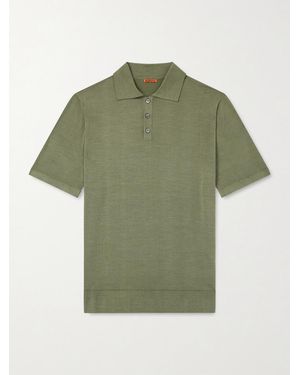 Barena Marco Merino Wool Polo Shirt - Green