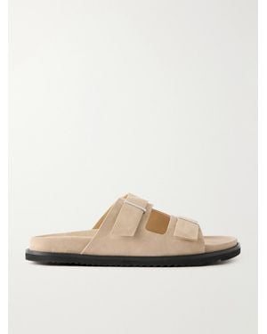 MR P. Suede Slides - White