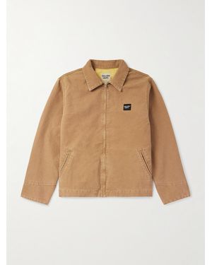 GALLERY DEPT. Montecito Logo-Appliquéd Printed Cotton-Canvas Jacket - Natural