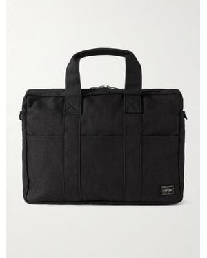 Porter-Yoshida and Co Smoky 2Way Aktentasche aus CORDURA®-Baumwolle - Schwarz