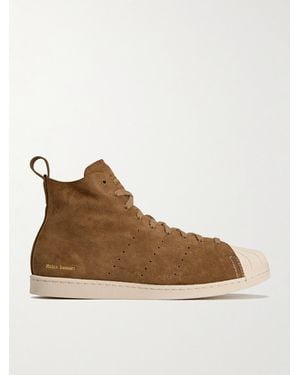 adidas Originals Wales Bonner Superstar Hi Perforated Suede High-top Trainers - Brown