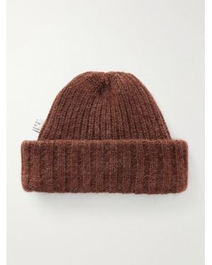 A Kind Of Guise Orlu Ribbed Alpaca And Merino Wool-Blend Beanie - Brown