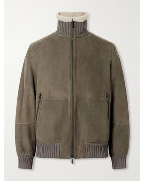 Brunello Cucinelli Shearling Jacket - Green
