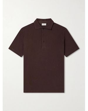 Frescobol Carioca Luca Organic Cotton Piqué Polo Shirt - Red