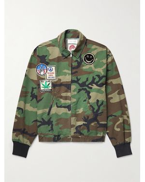 Les Tien Appliquéd Camouflage-print Cotton-ripstop Jacket - Green