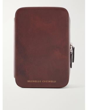 Brunello Cucinelli Leather Sunglasses Case - Purple
