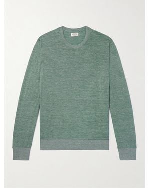 Hartford Linen And Cotton-Blend Sweater - Green