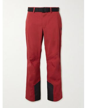 Loro Piana Straight-leg Belted Virgin Wool-blend Ski Trousers - Red