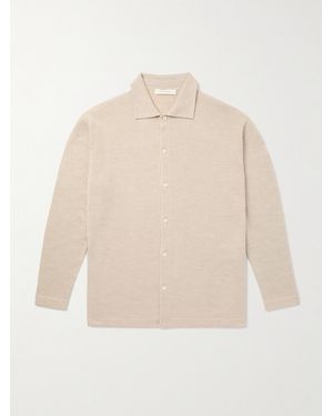 Umit Benan Sunset Cashmere And Silk-Blend Shirt - Natural