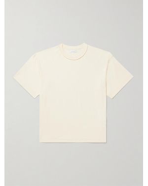 John Elliott Reversed Cropped Cotton-jersey T-shirt - Natural