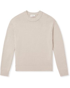 FRAME Wool And Cashmere-Blend Sweater - White