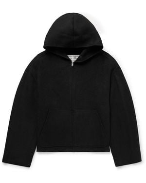 Acne Studios Doveria Double-faced Wool And Cashmere-blend Felt Hooded Jacket - Black