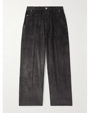 Ami Paris Pantaloni A Gamba Larga - Nero